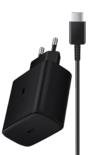 מטען וכבל מקורי שחור Samsung 45W