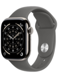 Apple Watch Series 11 GPS  Cellular 42mm Natural Titanium Case with Stone Grey Sport Band - ML
