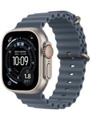 Apple Watch Ultra 3 GPS  Cellular 49mm Natural Titanium Case with Anchor Blue Ocean Band