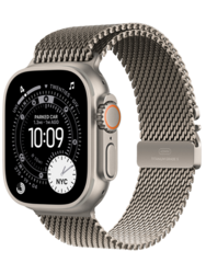 Apple Watch Ultra 3 GPS  Cellular 49mm Natural Titanium Case with Natural Titanium Milanese Loop - Small
