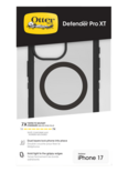 כיסוי Otter ל iP 17 דגם  Defender XT שחור שקוף קונ