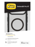 כיסוי Otter ל iP17 Air ד Defender XT שחור שקוף קונ